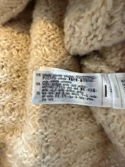 Sweater  Nuevo Beige Texturizado Zara - miniatura 3