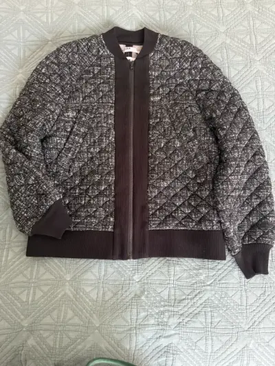 Chaqueta Bimba y Lola acolchada gris para mujer - miniatura 1