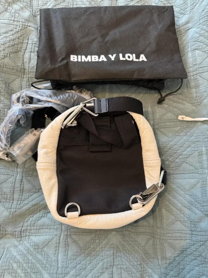 Mochila pequeña Bimba y Lola blanca con logo - 2
