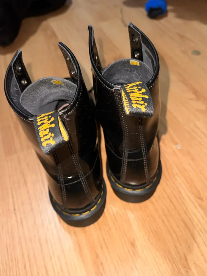 Botas de cuero negras Dr. Martens clásicas - 3