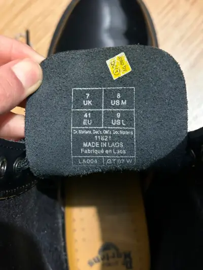 Botas de cuero negras Dr. Martens clásicas - miniatura 5
