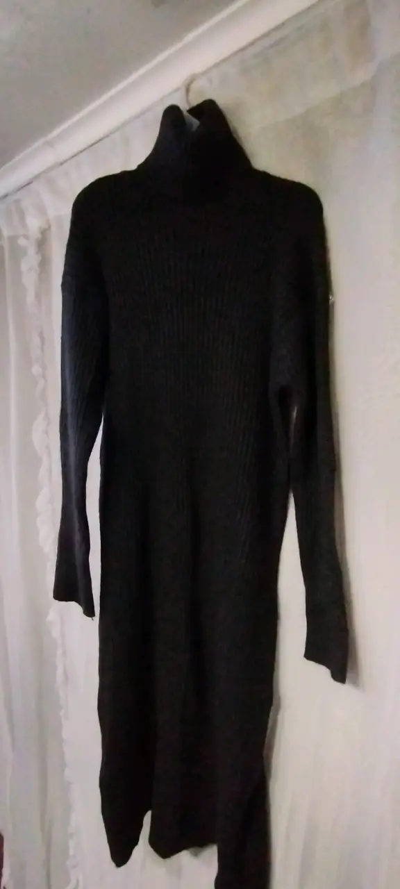 Vestido negro tejido para mujer Marquis - 4