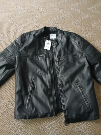 Chaqueta de cuero pepe jeans negra para hombre - miniatura 5