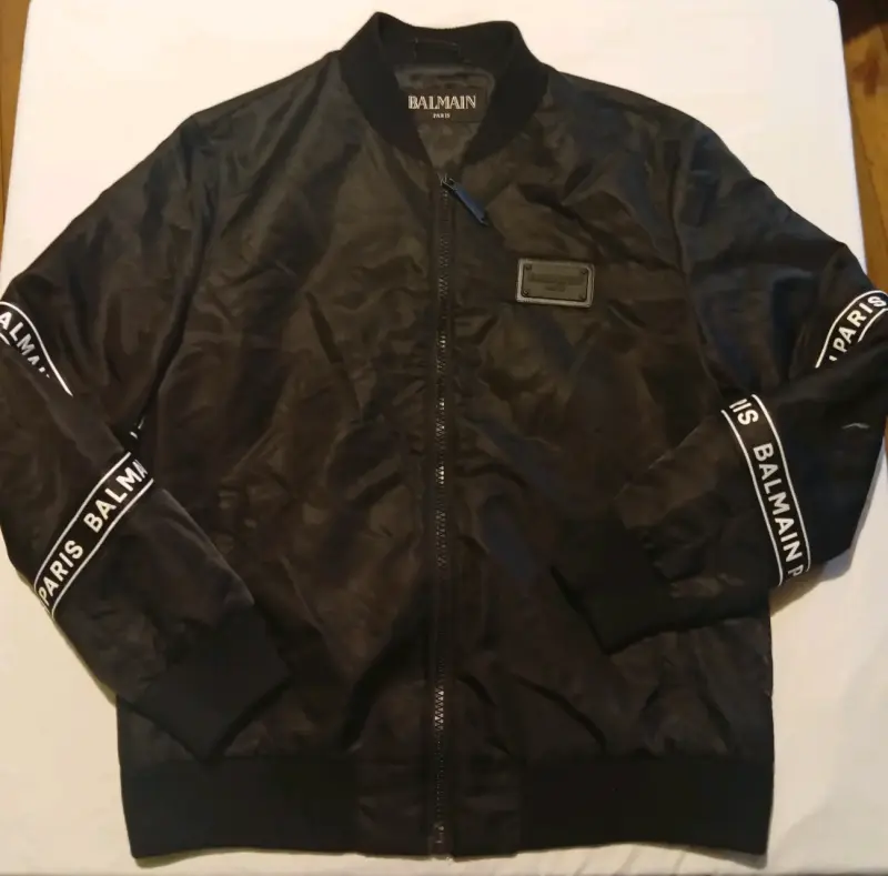 Chaqueta bomber negra Balmain Paris - 2