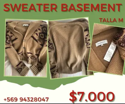 Cardigan de lana Basement talla M - miniatura 1