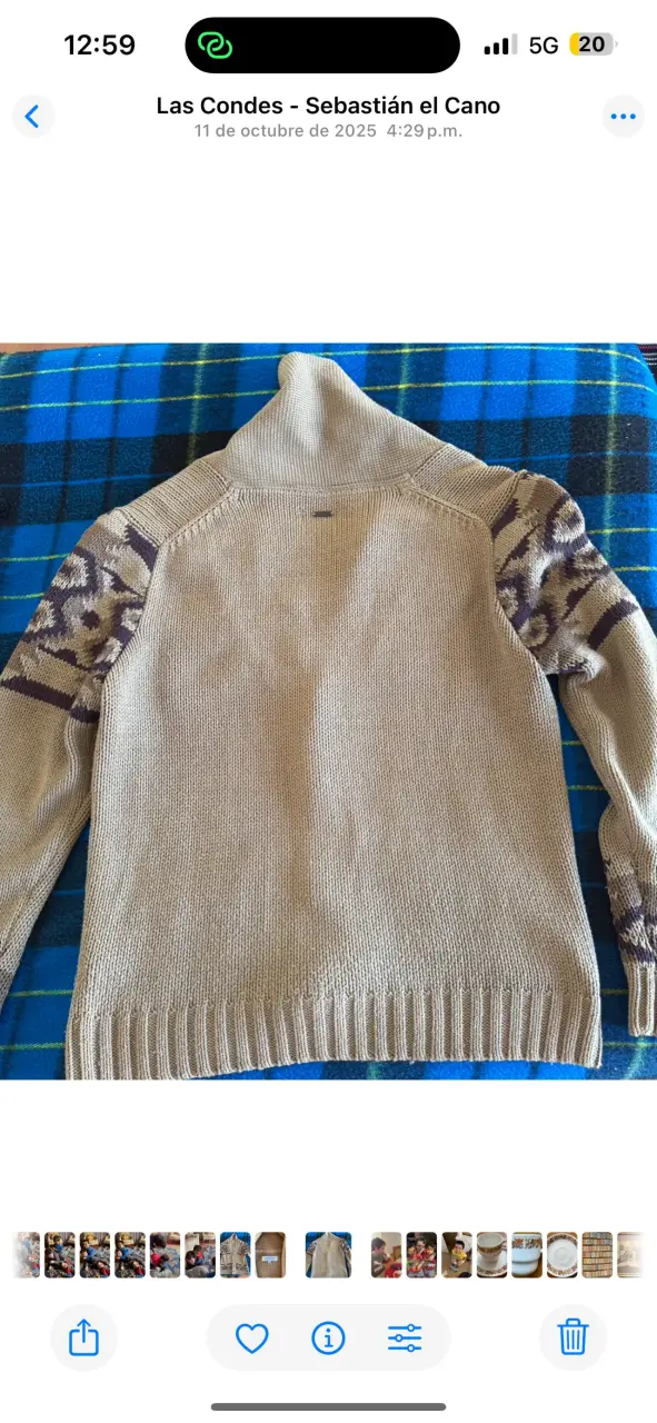 Cardigan de lana Basement talla M - 3