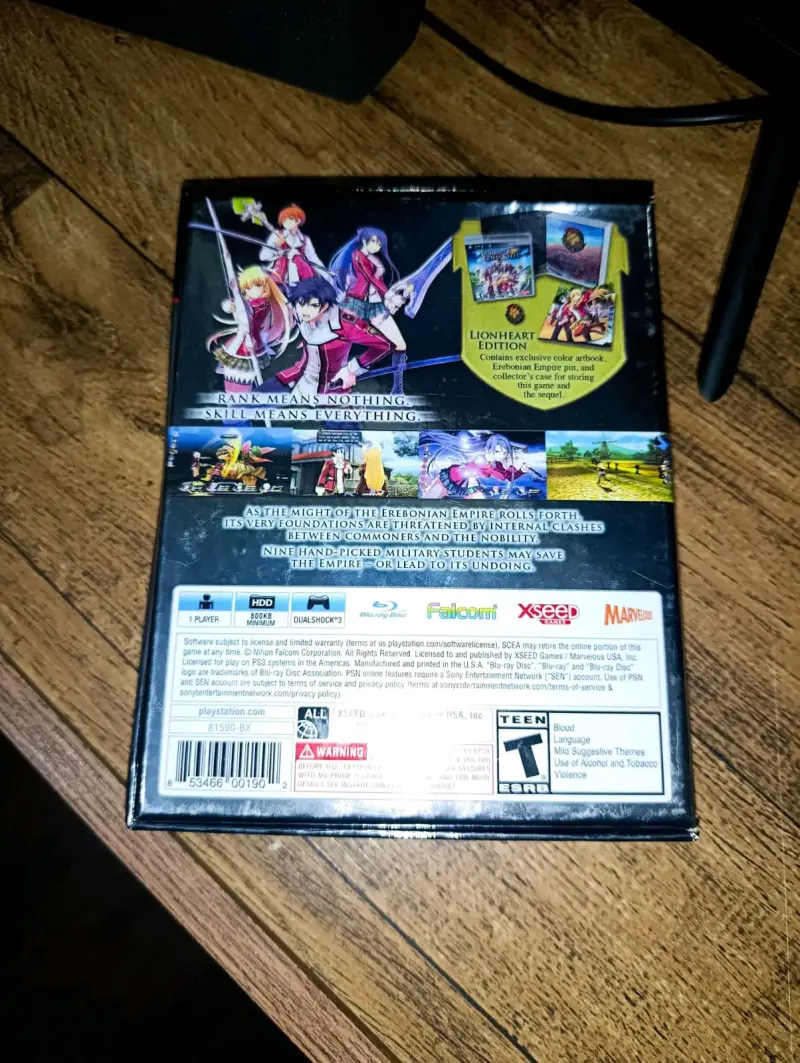 Trails of Cold Steel Lionheart edition PS3 Usado - 3