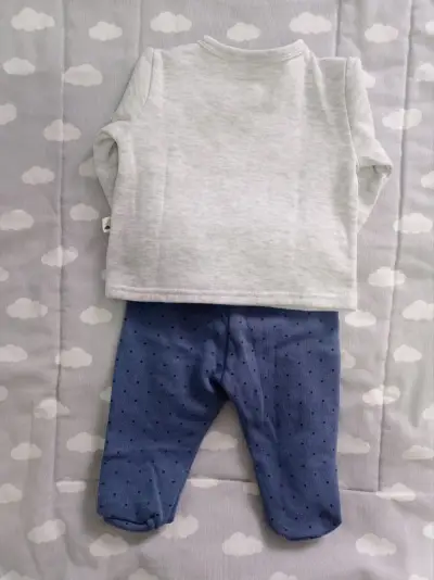 Conjunto de bebé con diseño de ballena - miniatura 2