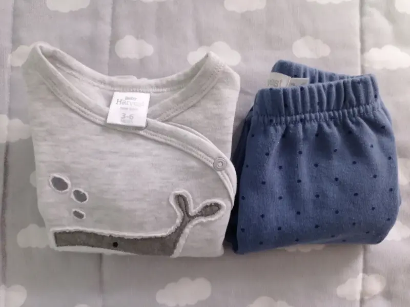 Conjunto de bebé con diseño de ballena - 3