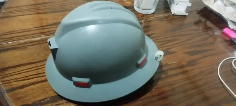 Casco de seguridad industrial gris - 2