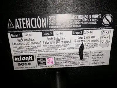 Silla de auto para bebé Infanti roja - miniatura 6