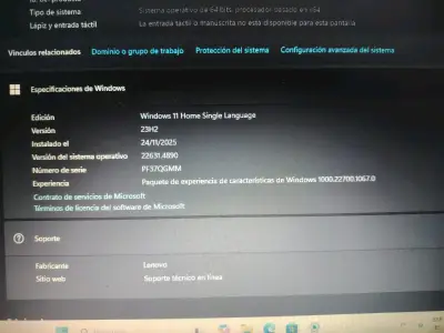 Laptop Lenovo V14 ADA en buen estado - miniatura 6