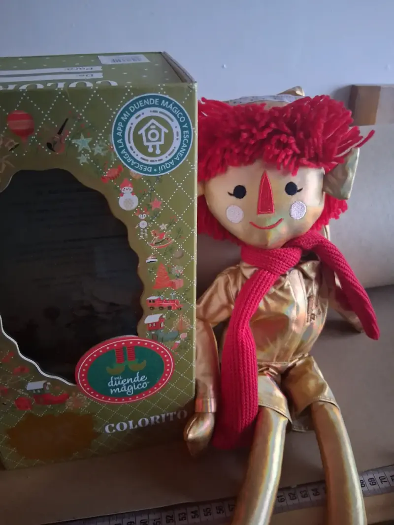 Muñeco Duende Mágico Colorito con Caja
