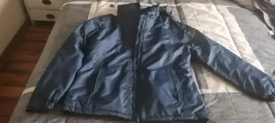 Chaqueta impermeable azul para hombre,talla L - miniatura 1