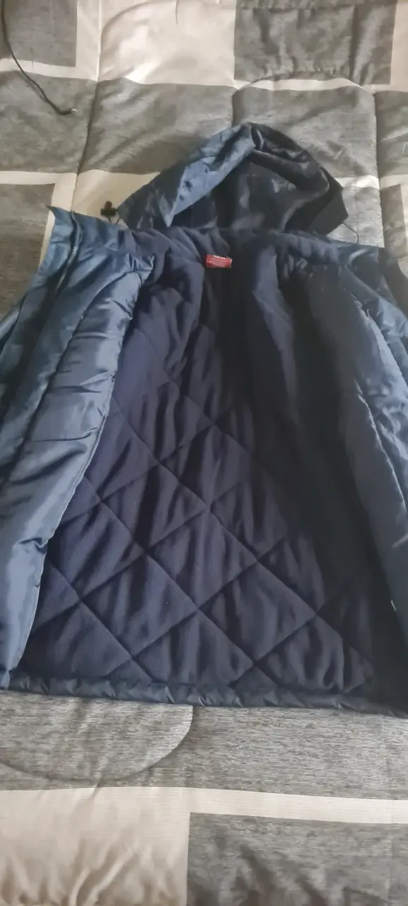 Chaqueta impermeable azul para hombre,talla L - 2