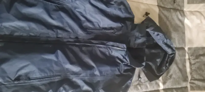 Chaqueta impermeable azul para hombre,talla L - 5