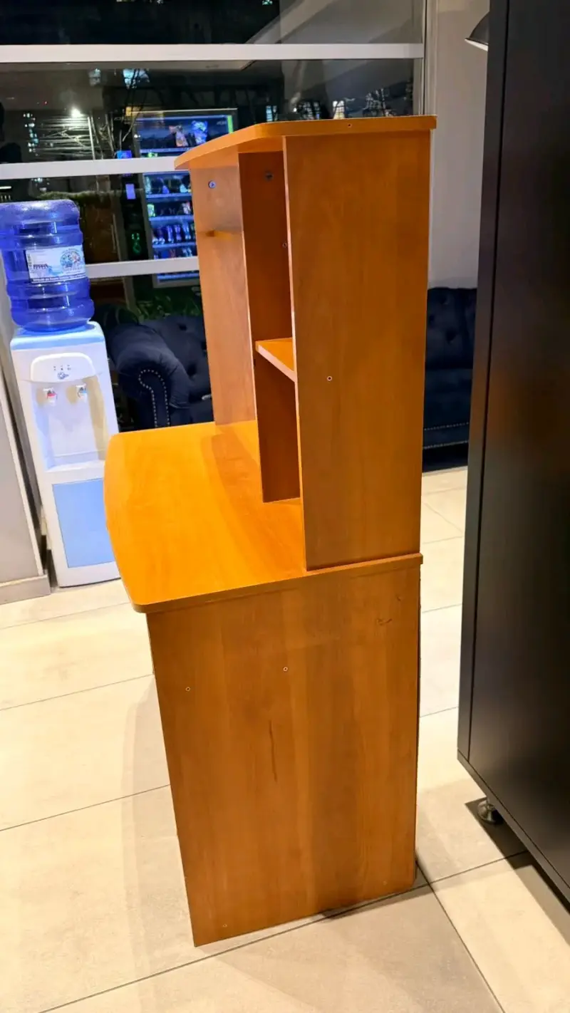 Escritorio de madera compacto para oficina, - 2