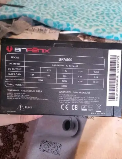 Fuente de Poder BitFenix BPA500 500W - miniatura 1