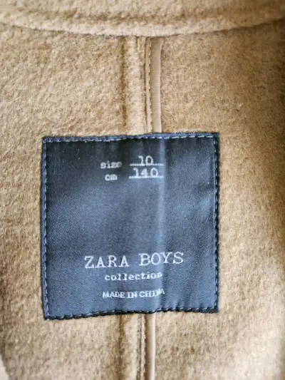 Abrigo Zara Niño color camel - miniatura 3
