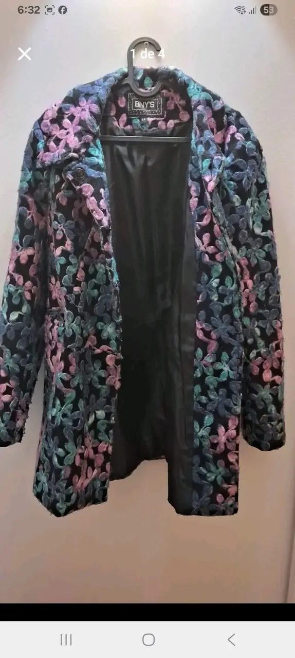 Abrigo floral multicolor para mujer BNY'S - 1