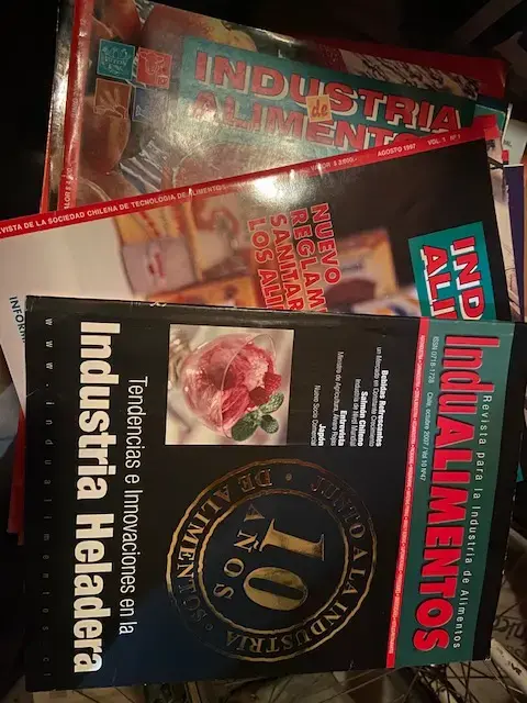 Lote de Revistas Indualimentos sobre Industria Alimentaria