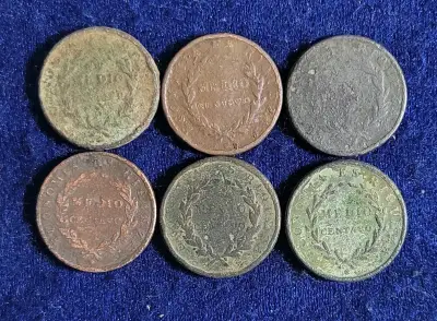 Lote de monedas coloniales chile - miniatura 1