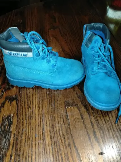Botas infantiles CAT azules con cierre lateral - miniatura 2