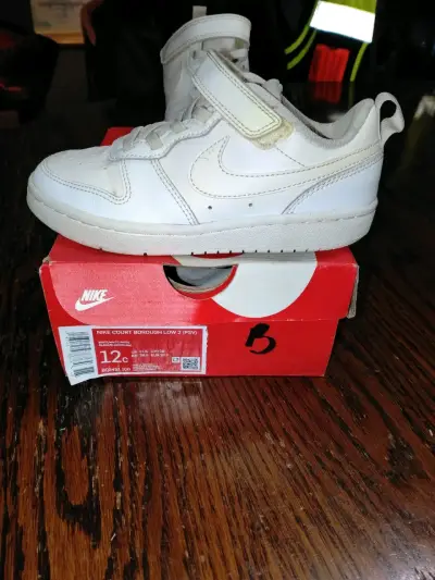 Zapatillas Nike Court Borough Low 2 blancas para niños - miniatura 1