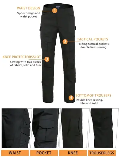 Pantalon táctico, Airsoft (rodilleras no incluídas - miniatura 3