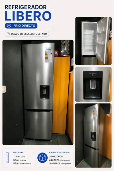 Refrigerador Libero frío directo con dispensador de agua - miniatura 1