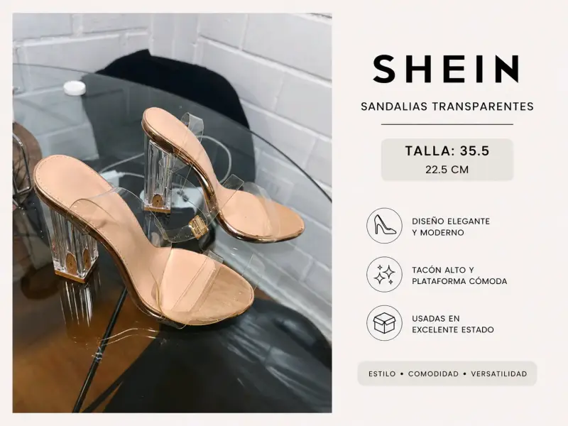 Sandalias transparentes - 1