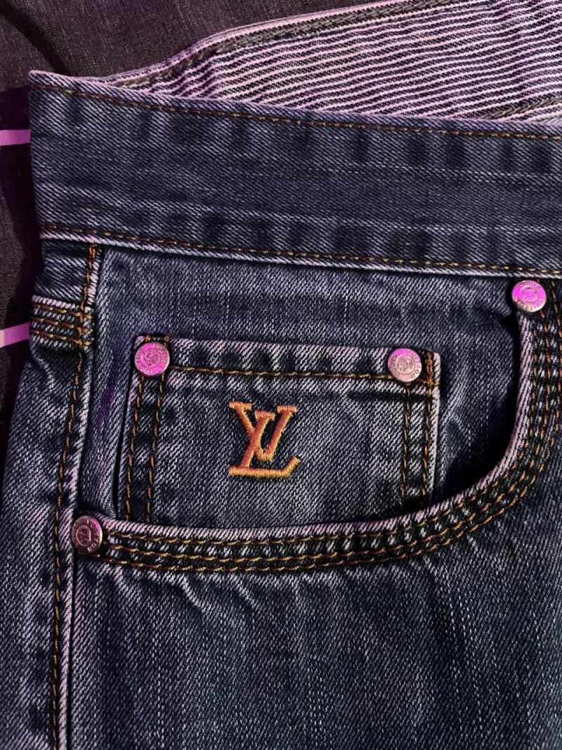Jeans Louis Vuitton azul clásico - 3