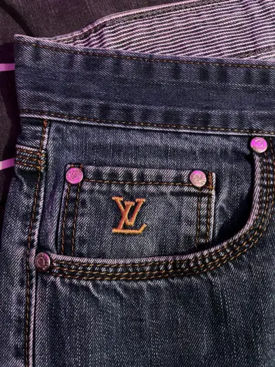 Jeans Louis Vuitton azul clásico - miniatura 3