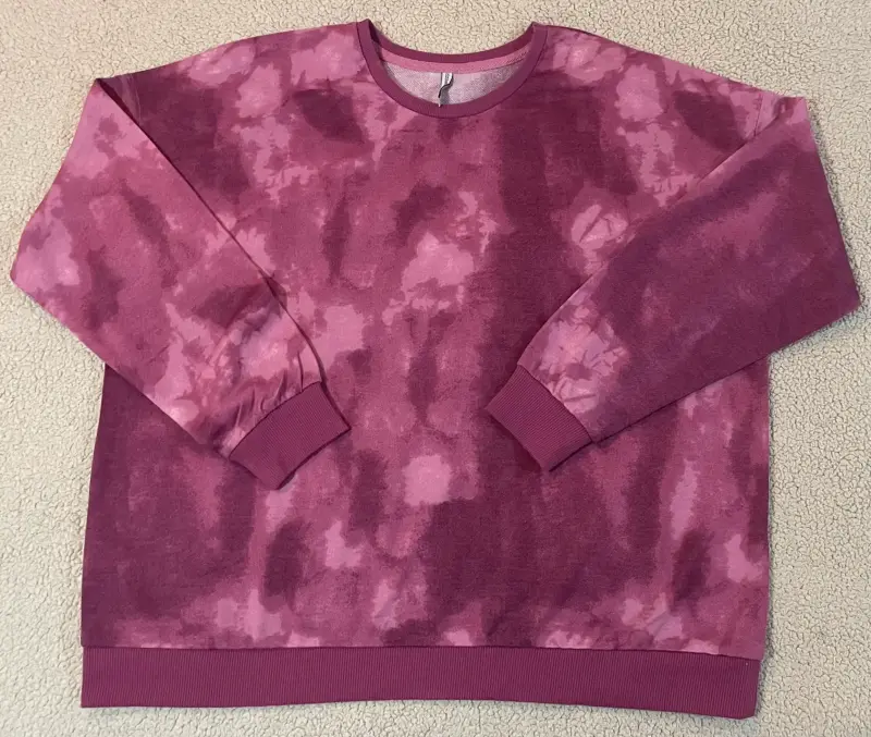 Polerón tie-dye rosado para mujer - 2