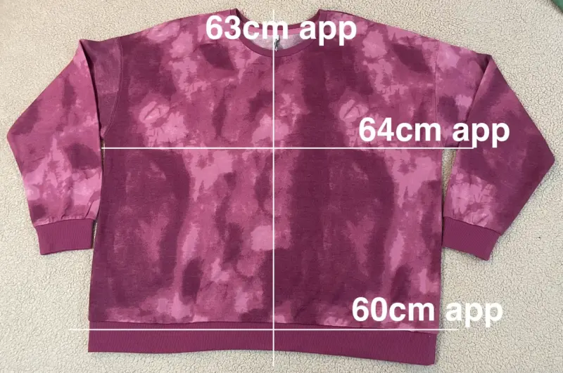 Polerón tie-dye rosado para mujer - 3