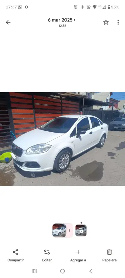 Fiat Linea blanco en buen estado - miniatura 2