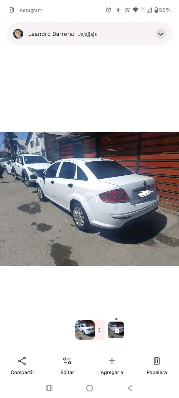 Fiat Linea blanco en buen estado - 5