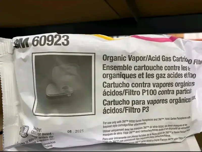 Filtro de repuesto 3M 60923 para respirador - 3