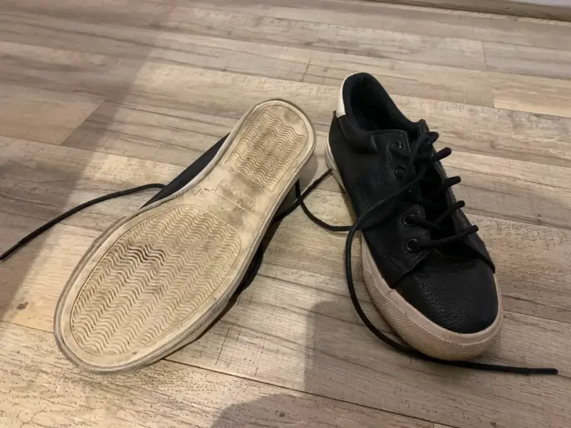 Zapatillas negras con estrella blanca mujer n.38 - 2