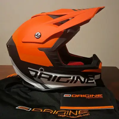 Casco integral de moto Origine naranja - miniatura 1