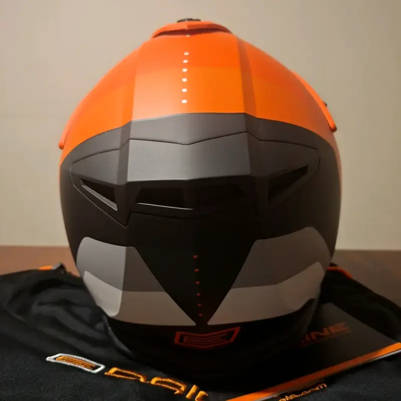 Casco integral de moto Origine naranja - 4