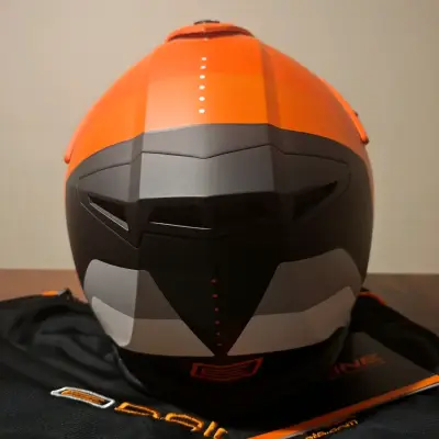 Casco integral de moto Origine naranja - miniatura 4
