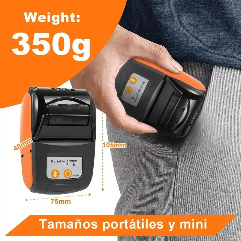 Impresora portátil térmica 203DPI 1500mAh - 3
