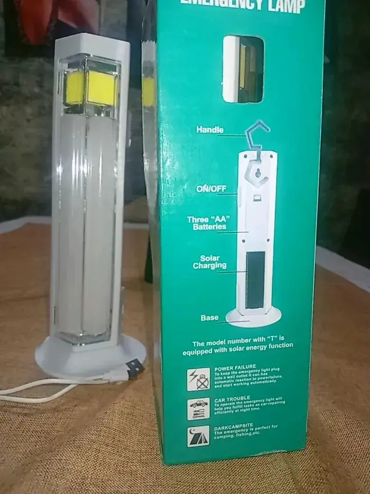 Lámpara de emergencia recargable solar - 1