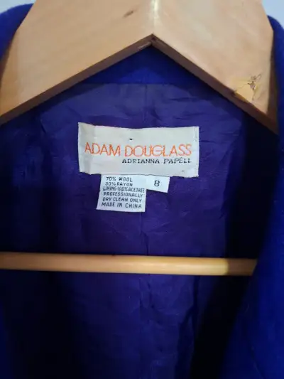 Abrigo morado con bordados Adam Douglass L - miniatura 4