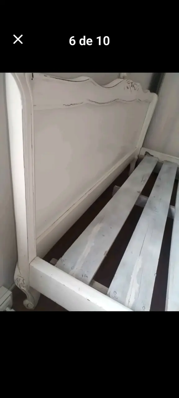 Cama matrimonial de madera rauli normando - 2