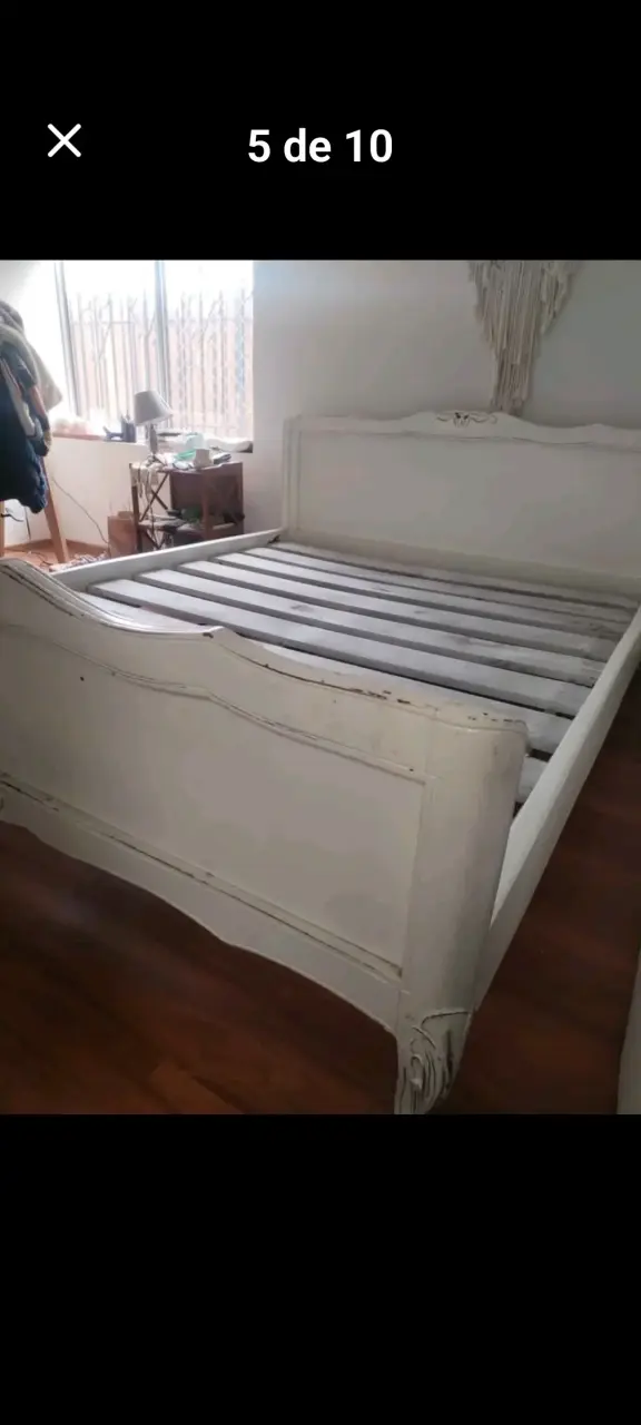 Cama matrimonial de madera rauli normando - 3