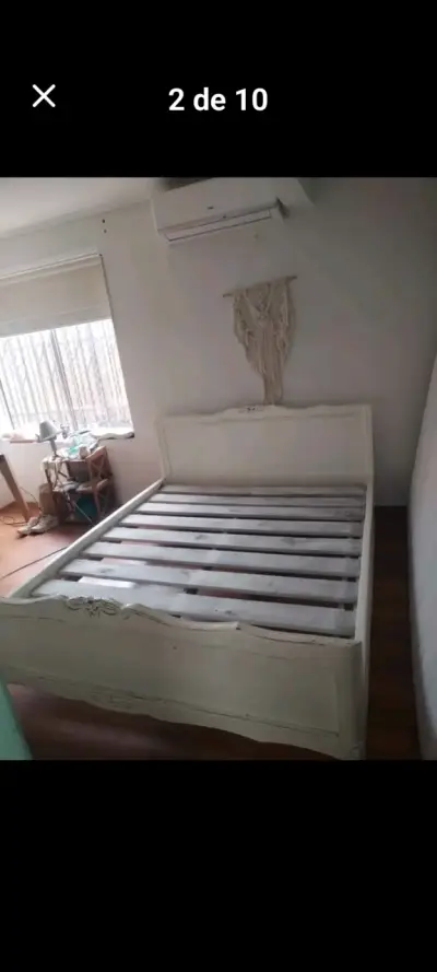 Cama matrimonial de madera rauli normando - miniatura 4