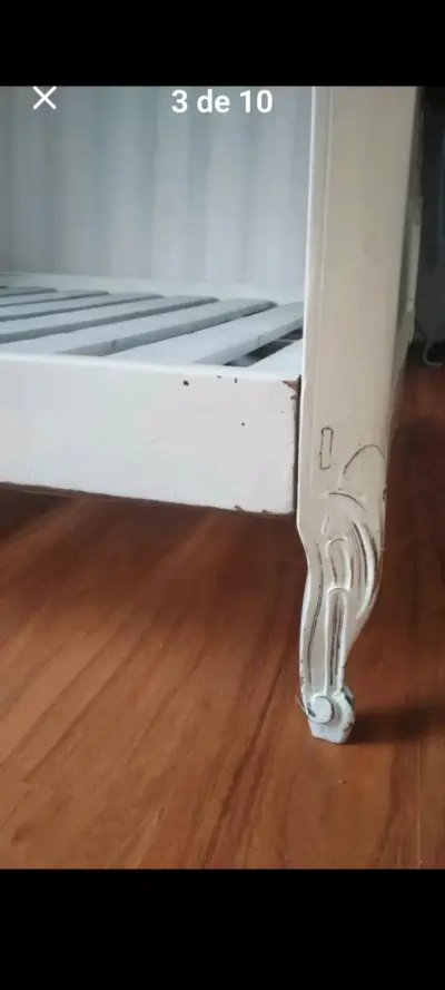 Cama matrimonial de madera rauli normando - miniatura 5