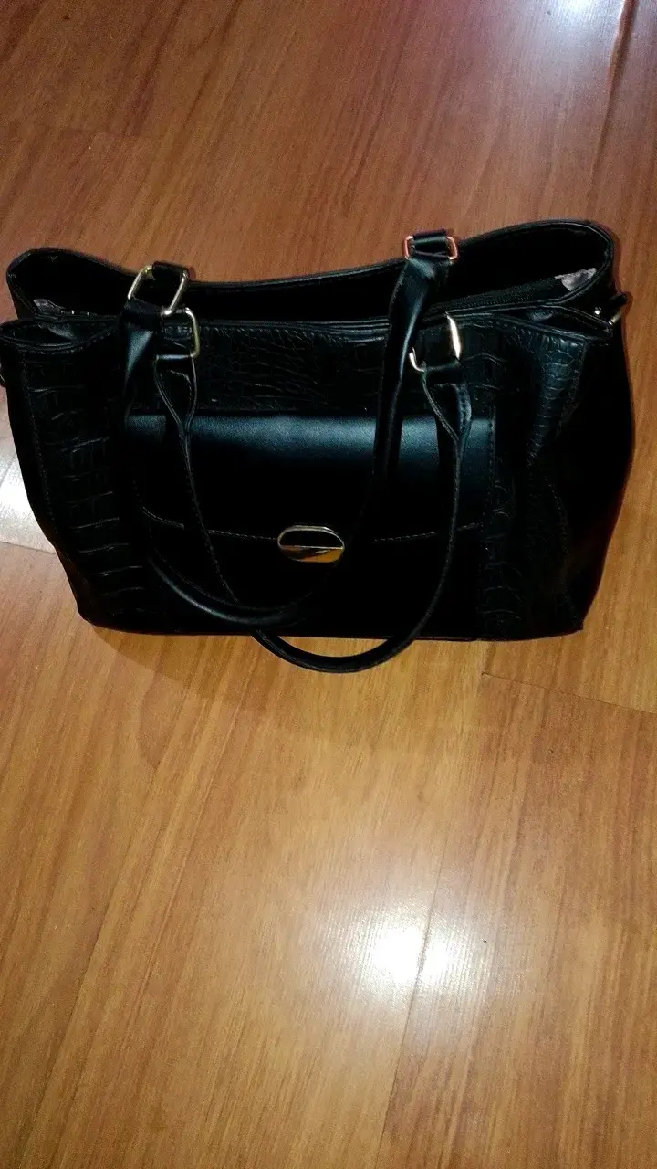 Bolso de mano negro elegante para mujer - 1